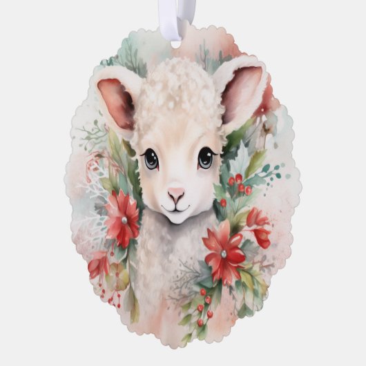 Sweet Lamb Gift Label Kerstboom Ornament (Links)