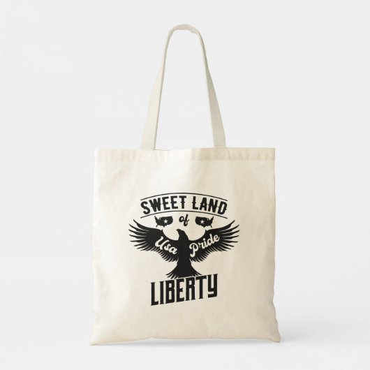 Sweet Land of Liberty Canvas tas (Achterkant)