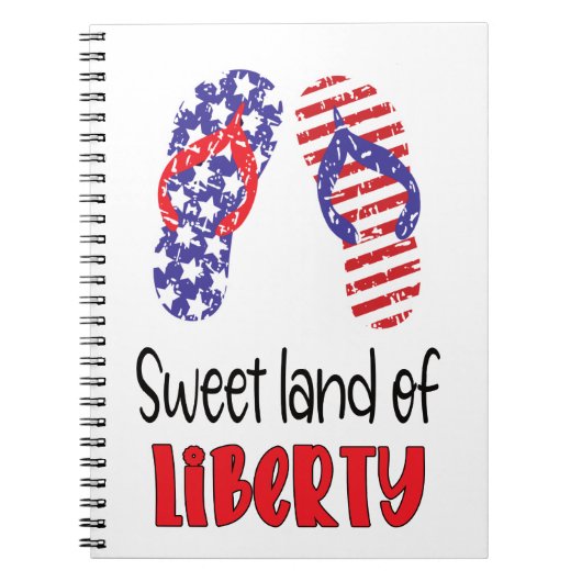 Sweet Land of Liberty Notitieboek (Voorkant)