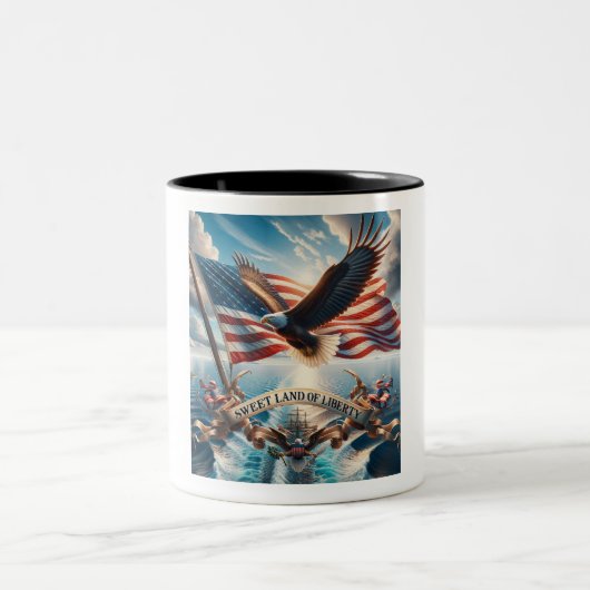 Sweet Land of Liberty USA Patriottische Mok – 15 o (Center)