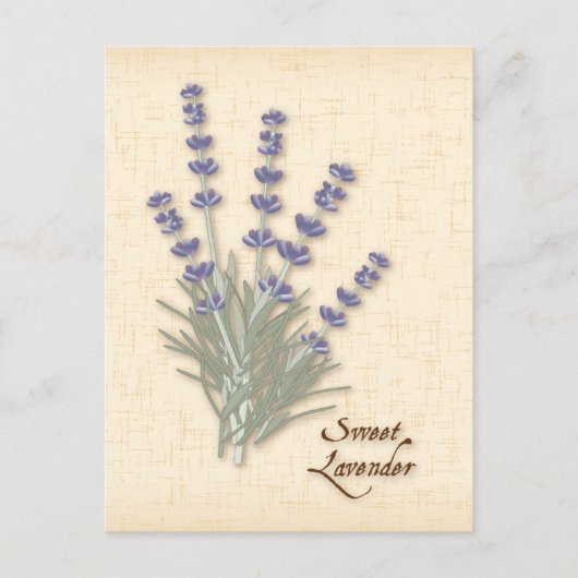 Sweet Lavender-Briefkaart aanpassen Briefkaart (Voorkant)