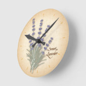 Sweet Lavender Herb en Flowers Ronde Klok (Hoek)