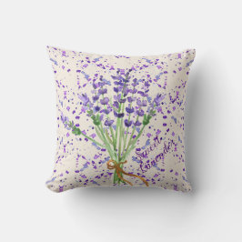 Sweet Lavender Paarse Flower Bouquet Kussen