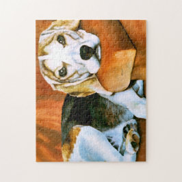 Sweet Lazy Beagle Puzzle Legpuzzel