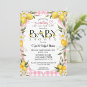 Sweet Lemon Bliss: een Baby shower om te onthouden Kaart (Staand voorkant)
