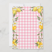 Sweet Lemon Bliss: een Baby shower om te onthouden Kaart (Achterkant)