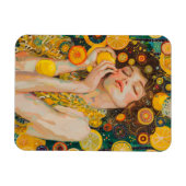 Sweet Lemon Dreams Klimt Style AI Magneet (Horizontaal)