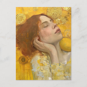 Sweet Lemon Dreams Klimt Style Briefkaart