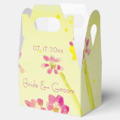 Sweet Lemon Limoen en Roze Floral Bedankdoosjes (Geopend)
