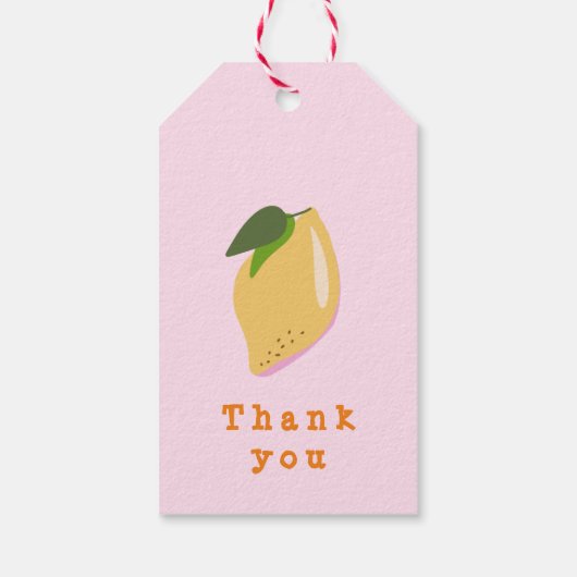 Sweet Lemon Two-tti Fruity Hartelijk dank Cadeaulabel (Achterkant)