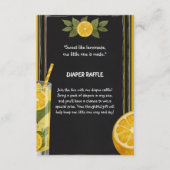 Sweet Lemonade Chalkboard Stand Baby shower Informatiekaartje (Voorkant)