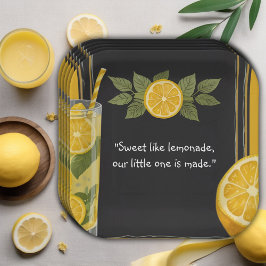Sweet Lemonade Chalkboard Stand Baby shower Papieren Bordje