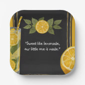 Sweet Lemonade Chalkboard Stand Baby shower Papieren Bordje (Voorkant)