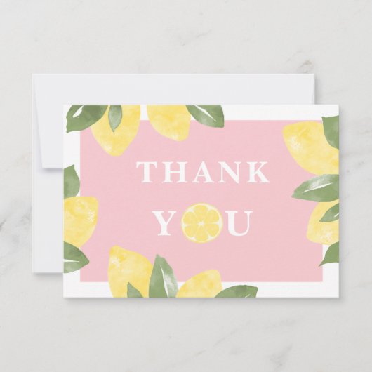 Sweet Lemons Bedankkaart (Voorkant)