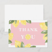 Sweet Lemons Bedankkaart (Voorkant / Achterkant)