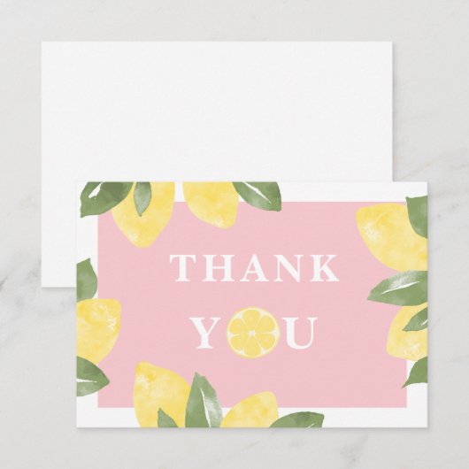 Sweet Lemons Bedankkaart (Voorkant / Achterkant)
