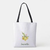 Sweet Lemons Krans Gift Moeder van de bruidegom Tote Bag (Achterkant)