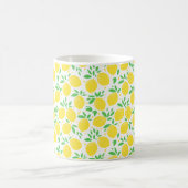 Sweet Lemons Leaf Pattern Koffiemok (Center)