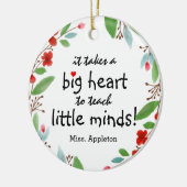 Sweet Leraar Apprecie Kerstmis Keramisch Ornament (Links)