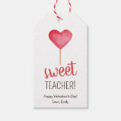 Sweet leraar schattige Valentijnsdag Gift Labels Cadeaulabel (Voorkant)