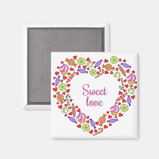 Sweet-liefde Magneet (Voorkant / Achterkant)