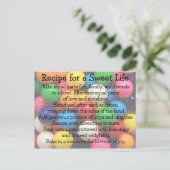 Sweet Life Colorful Gumballs Briefkaart (Staand voorkant)