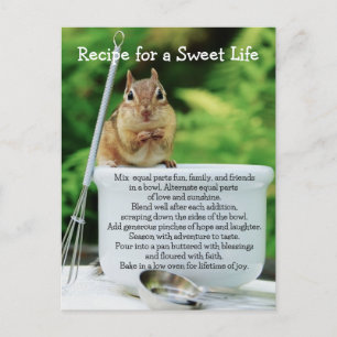 Sweet Life Little Chipmunk Briefkaart