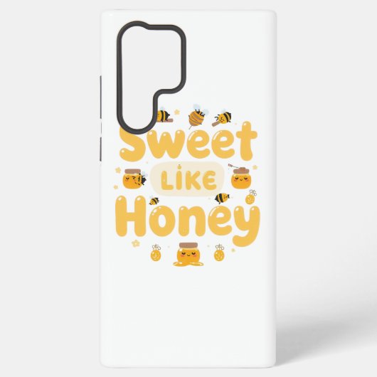 "Sweet Like Honey" Kawaii Pun Samsung Galaxy Hoesje (Achterkant)