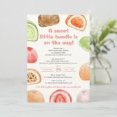 Sweet like mochi, soft like a baby!-babyshower kaart (Staand voorkant)