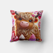 Sweet Like Snoep Highland Koe Valentijns Kussen (Achterkant)