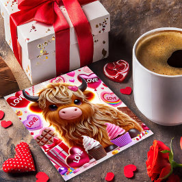 Sweet Like Snoep Highland Koe Valentijnse Kaart