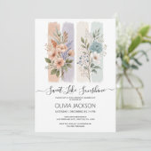 Sweet Like Sunshine Waterverf Verjaardag Kaart (Staand voorkant)