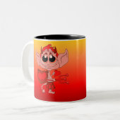 Sweet Lil Devil Tweekleurige Koffiemok (Voorkant links)