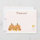 Sweet Lil Pumpkins Flat Hartelijk dank voor uw uit Bedankkaart (Voorkant)