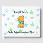 Sweet Lil Teddy Bear Boy's Baby shower Gastenboek (Voorkant)