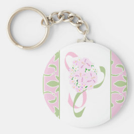 Sweet Lila, Margarita Damask Favor Sleutelhanger