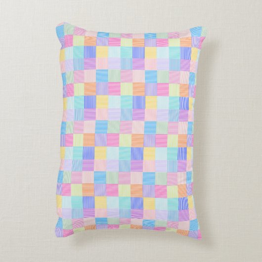 Sweet Line Squares Accent Kussen (Achterkant (Verticaal))