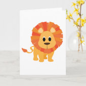 Sweet Lion Kaart (Gele Bloem)
