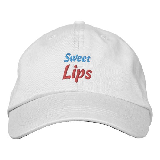 SWEET LIPS-pet Geborduurde Pet (Voorkant)