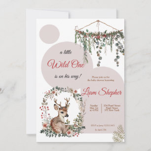 Sweet Little Adventure Woodland-thema Baby shower Kaart