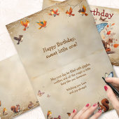 Sweet Little African Fairy Princess Happy Birthday Kaart