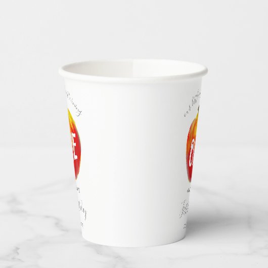 Sweet Little Apple 1st Birthday Papieren Bekers (Links)