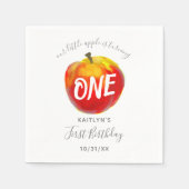 Sweet Little Apple 1st Birthday Servet (Voorkant)