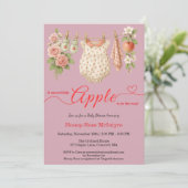 Sweet Little Apple Baby Shower | Fall Rustic Baby  Kaart (Staand voorkant)