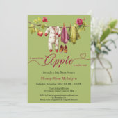 Sweet Little Apple Baby Shower | Fall Rustic Baby Kaart (Staand voorkant)