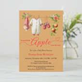 Sweet Little Apple Baby Shower | Fall Rustic Baby Kaart (Staand voorkant)