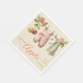 Sweet Little Apple Baby Shower | Fall Rustic Baby Servet (Hoek)