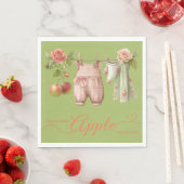 Sweet Little Apple Baby Shower | Fall Rustic Baby  Servet (Insitu)