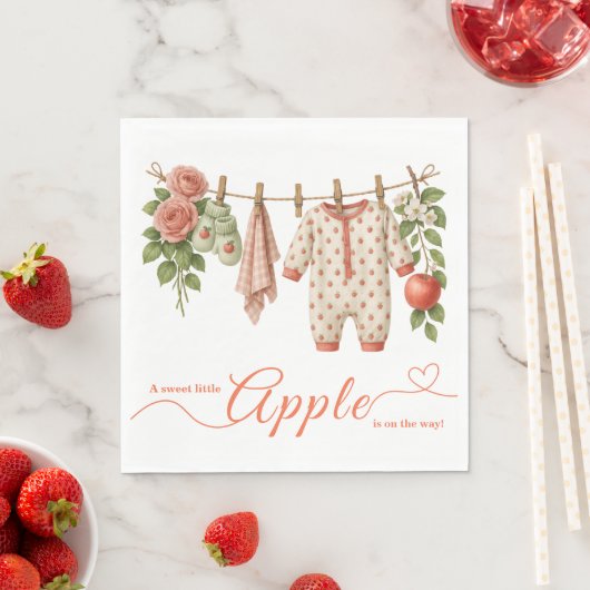 Sweet Little Apple Baby Shower | Fall Rustic Baby Servet (Insitu)