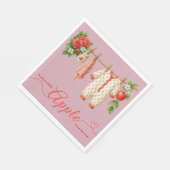 Sweet Little Apple Baby Shower | Fall Rustic Baby  Servet (Hoek)